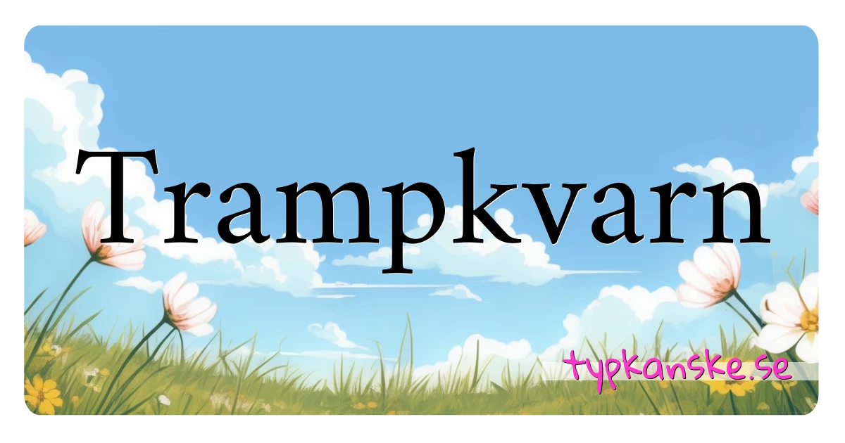 Trampkvarn synonymer korsord betyder förklaring och användning