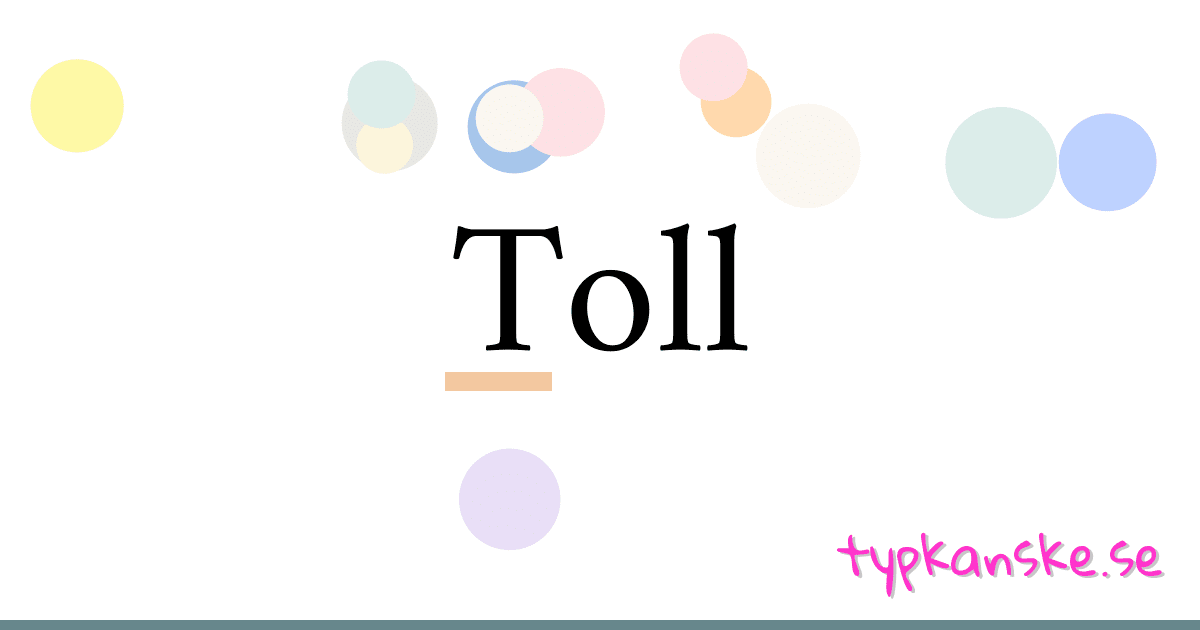 synonym-till-toll