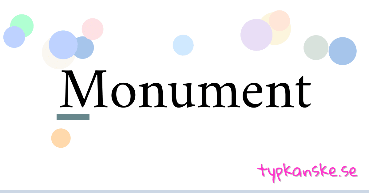 synonym-till-monument