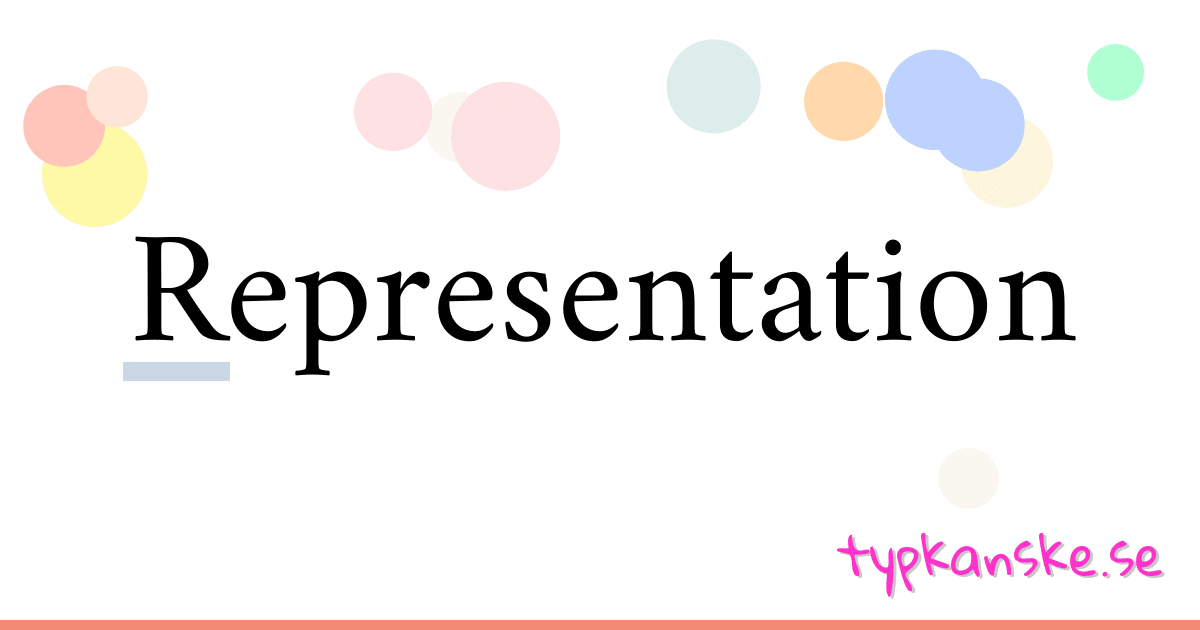 representation synonym englisch